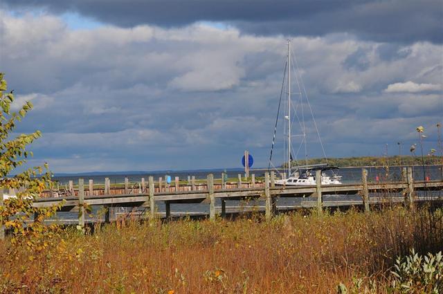 Walking around the marina