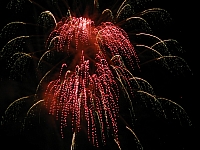 Fireworks ending the Nice Fête du Tour